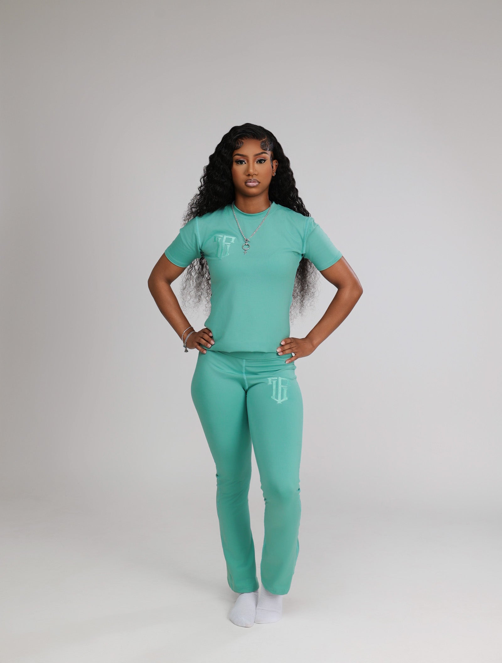 Heavenly Teal Two Piece Set