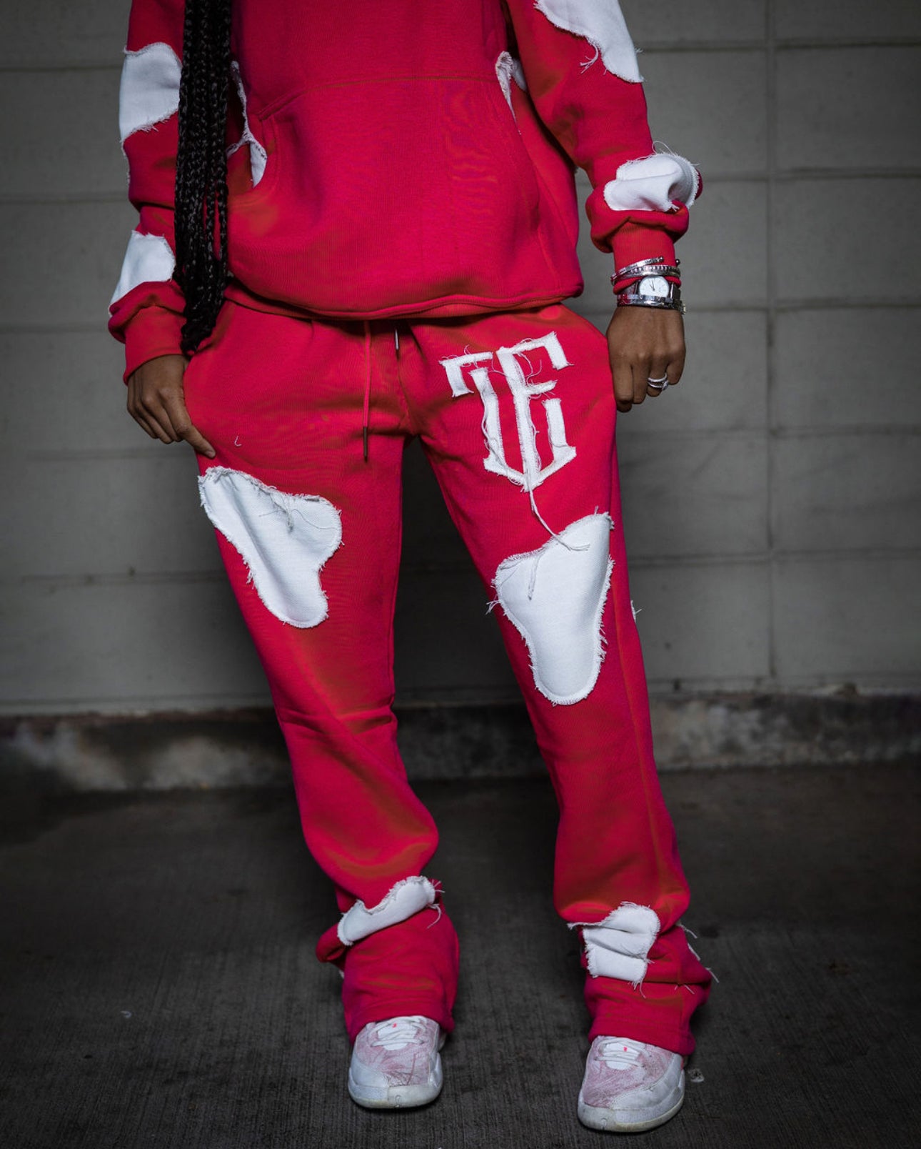 Pink Cow Print Sweatsuit